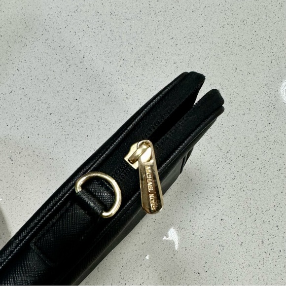 Michael Korss 13” Laptop Case • Saffiano Leather, Gold Hardware - Picture 9 of 10